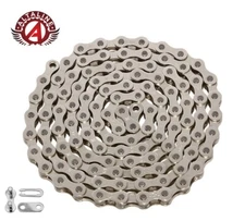 KMC ALTALINE Single Speed BIKE CHROME Chain 1/2 x1/8 x112 LINK Cruiser FIXIE BMX