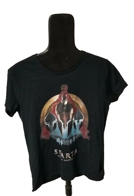 Anvil Lightweight Brand Sparta War Of Empires Ladies Size Large Black Tshirt.