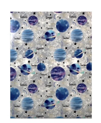 Astrology Zodiac Theme Two Pocket Folder School Stationary Girls Favorite Gift