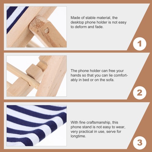 Beach Chair Decoration Accessories for Family Smartphone Stand Wood - 第 11/12 張圖片
