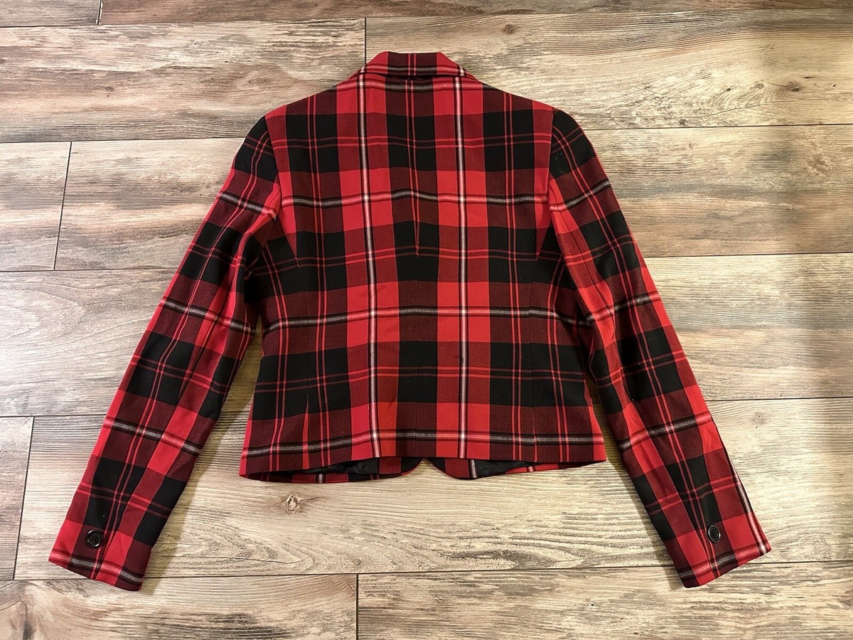 THALIAN XTRACT PLAID BLAZER NEW OFFICIAL RARE PUNK ROCK EMO GOTH