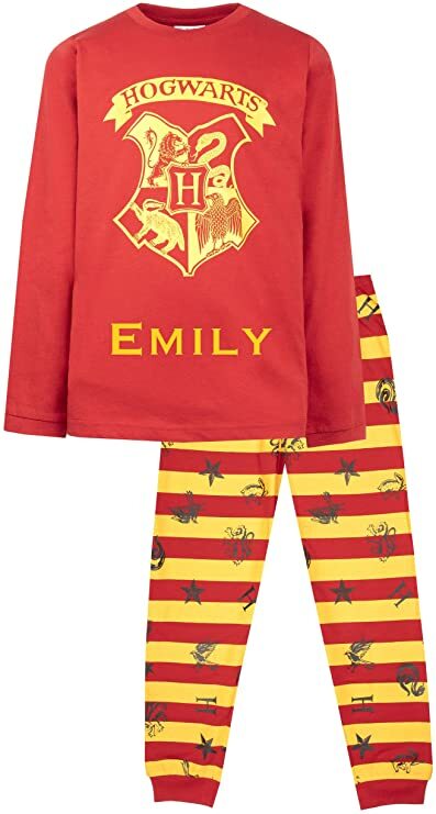Pijama personalizado de Harry Potter para niños - pijama de manga larga - 100% algodón