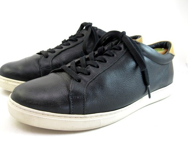 SAOLA Allen Edmonds "COURTSIDE" Sneakers eleganti derby da uomo in pelle 10 EEE Nero (455N)