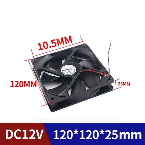 40mm -120mm DC Fans 5V 12V 24V Cooling Computer Case Fan CPU PC Case Heatsink - Afbeelding 20 van 21