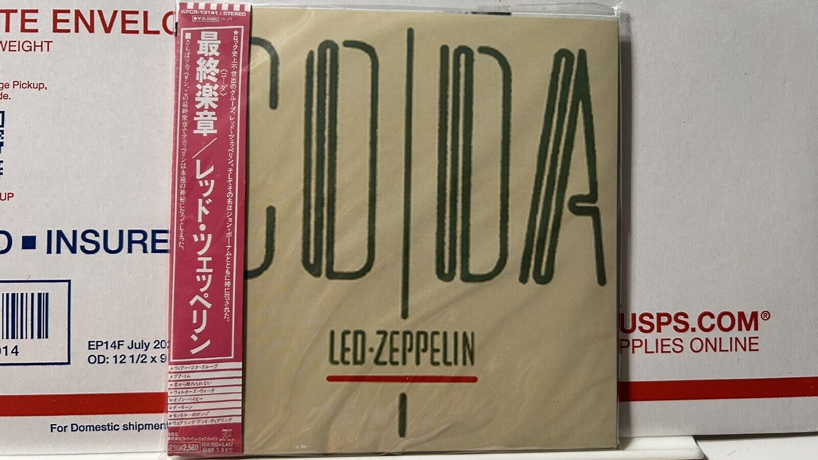 RARE SHM CD JAPAN Mini LP Booklet Lyrics Led Zeppelin Coda