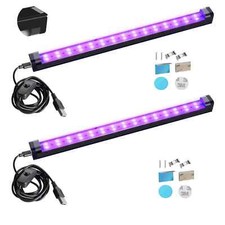 Black Light Bar 10W 1ft LED Blacklight UV Strip Lights for Cabinet
