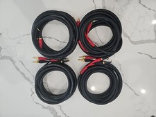 2 Pairs (4 In Total)of Monster Cable Z1r Advanced Time Correct Speaker Cable 15f