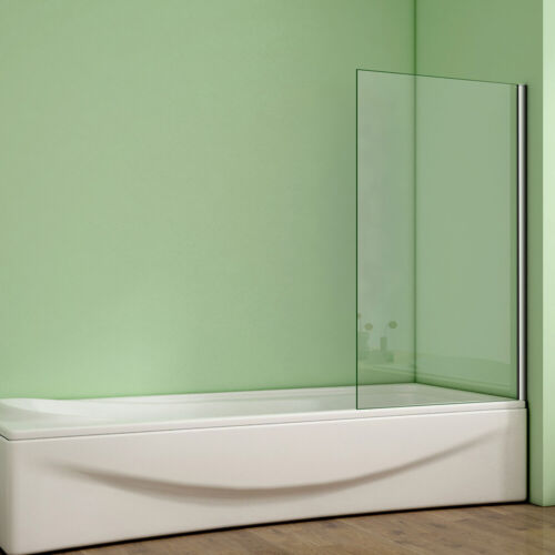 800x1400mm Square Corner Fixed Bath Shower Screen Over Bath 6mm Safety Glass