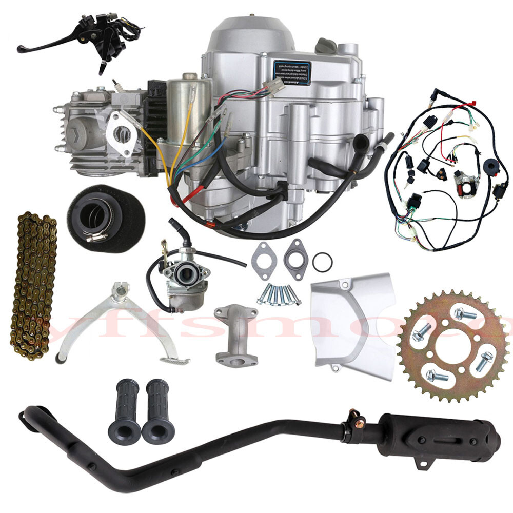 HPI UNO Modified Motor 11T QUAD 当時物 箱付 125cc Engine Motor w/Reverse Kits for TRX90 ATC70 ATV Quad Carts 4