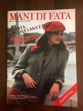 Mani di fata settembre 1980 lana con foglio decalcabili tavola disegni ricami