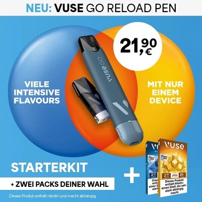 Vuse Go Reload Pen Plus 2 Packs Vuse Pods Gratis Top Angebot !!