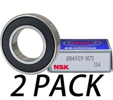 2PACK NSK 6904VV 6904-2RS 20X37X9MM Double Rubber Sealed Bearings MADE IN JAPAN