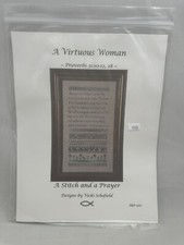 Virtuous Woman Sampler Proverbs 31 Cross Stitch Pattern Stitch Prayer Schofield