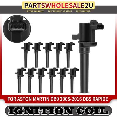12Pcs Ignition Coil for Aston Martin DB9 2005-2016 Rapide Vanquish Virage DBS