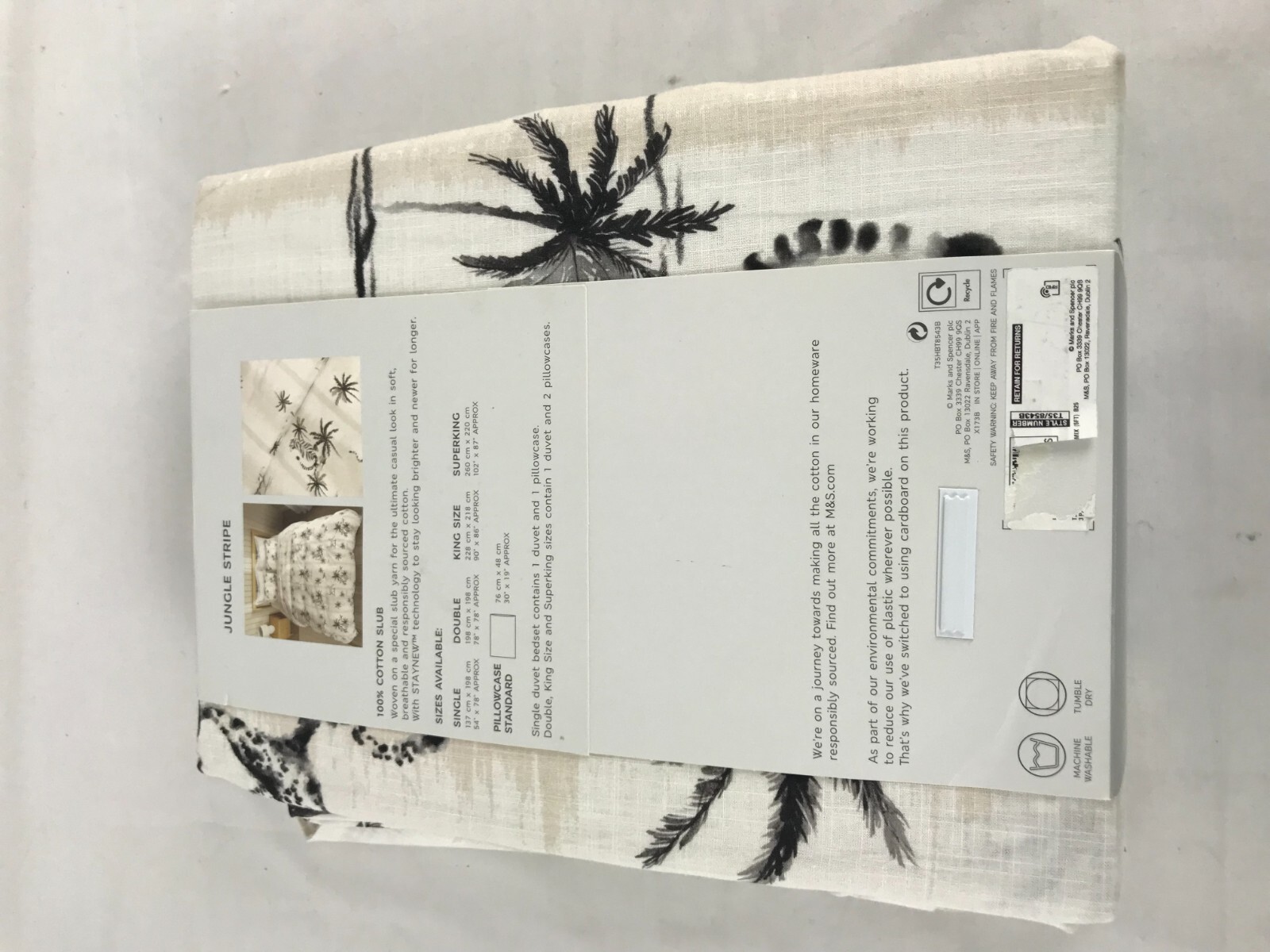 M&S King Size Duvet Cover Set Pure Cotton Reversible + White Flat Sheet New F2 eBay
