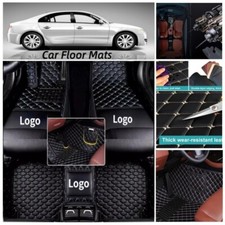 Fußmatten für VW Volkswagen Alle Modelle Automatten Autoteppiche PU Ledermatten