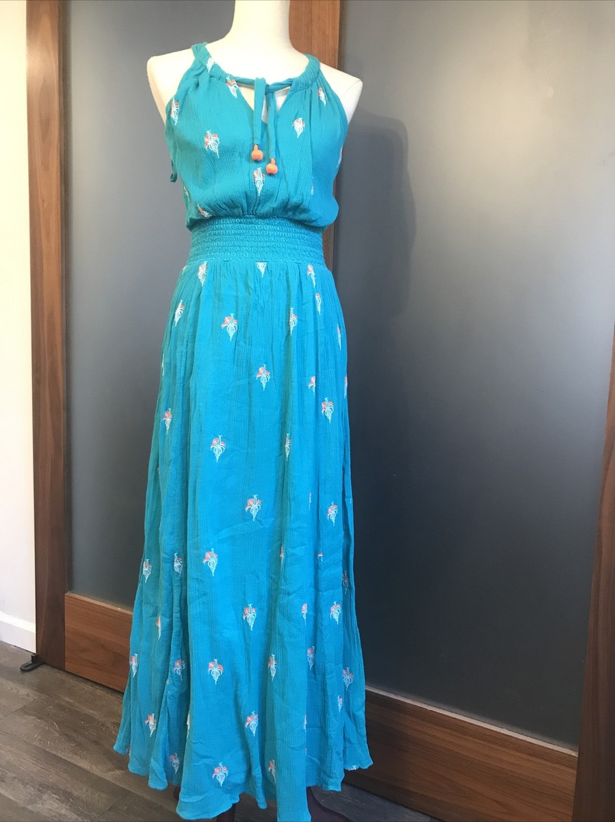 Anthropologie RARE Floreat Embroidered Maxi dress XS 0