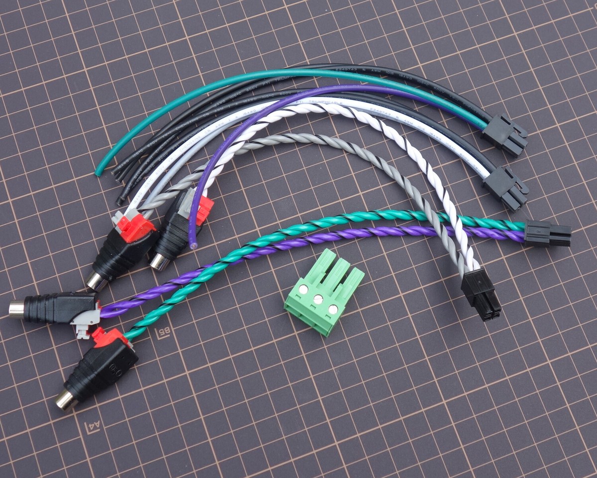 Power Plug RCA Input Speaker Harness For Rockford Fosgate