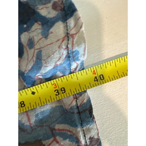 Anokhi 4 Sarah Clothes Sheath Dress Tunic Sz 12 Blue Floral Boho Cotton Vintage - Picture 8 of 10