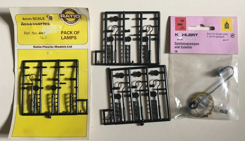 KAHLERT LIGHT 30713 X 1 & RATIO LÁMPARAS DE PLÁSTICO REPUESTOS PARA MAQUETA DISEÑO FERROVIARIO | Zustand: Used