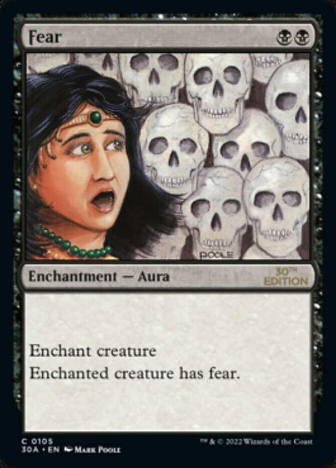 Fear - Modern Frame 30th Anniversary Edition Near Mint, English