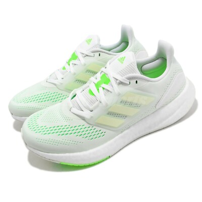 ADIDAS PUREBOOST 22 RUNNING SHOES Cloud White Cloud White Beam Green 