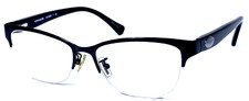 COACH NEW YORK HC5066 9192 Black Matte Half Rimless Eyeglasses Frame 53-16-135