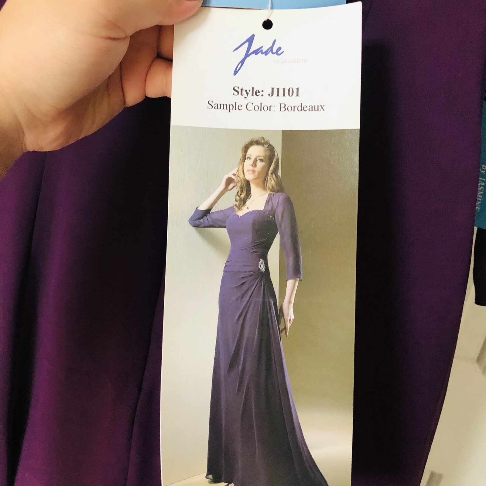 NWT Jade Bordeaux mother/ bridal dress eBay