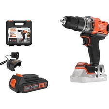 Black and Decker BCD383 18v Cordless Combi Drill 1 x 1.5ah Li-ion
