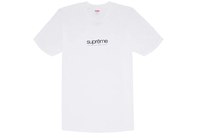T shirt blanc Supreme SS21 New York « Cinq arrondissements » TAILLE L NEUF SCELLÉ