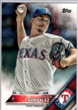 2016 Topps #597 Chi Chi Gonzalez NM-MT Rangers ID:3193