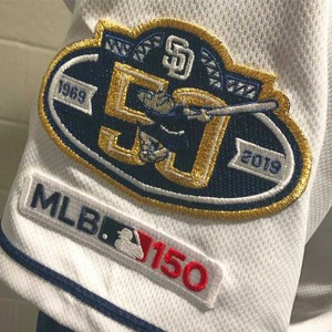 mlb 150th anniversary patch