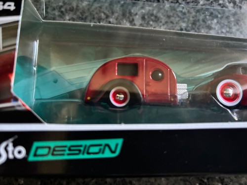 2018 Maisto Design Tow & Go 1929 Ford Model A & Traveler Trailer 1/64 Scale - Picture 3 of 3