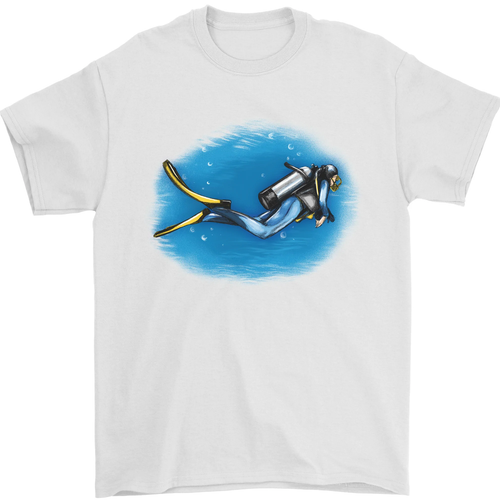 Ocean Scuba Diver Scuba Diving Mens T-Shirt 100% Cotton - Picture 3 of 95