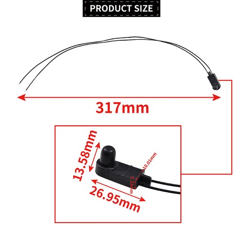 Sensore temperatura/ambiente esterno sotto specchietto retrovisore nuovo per Fiat 500 500X 500L - Foto 2 di 11