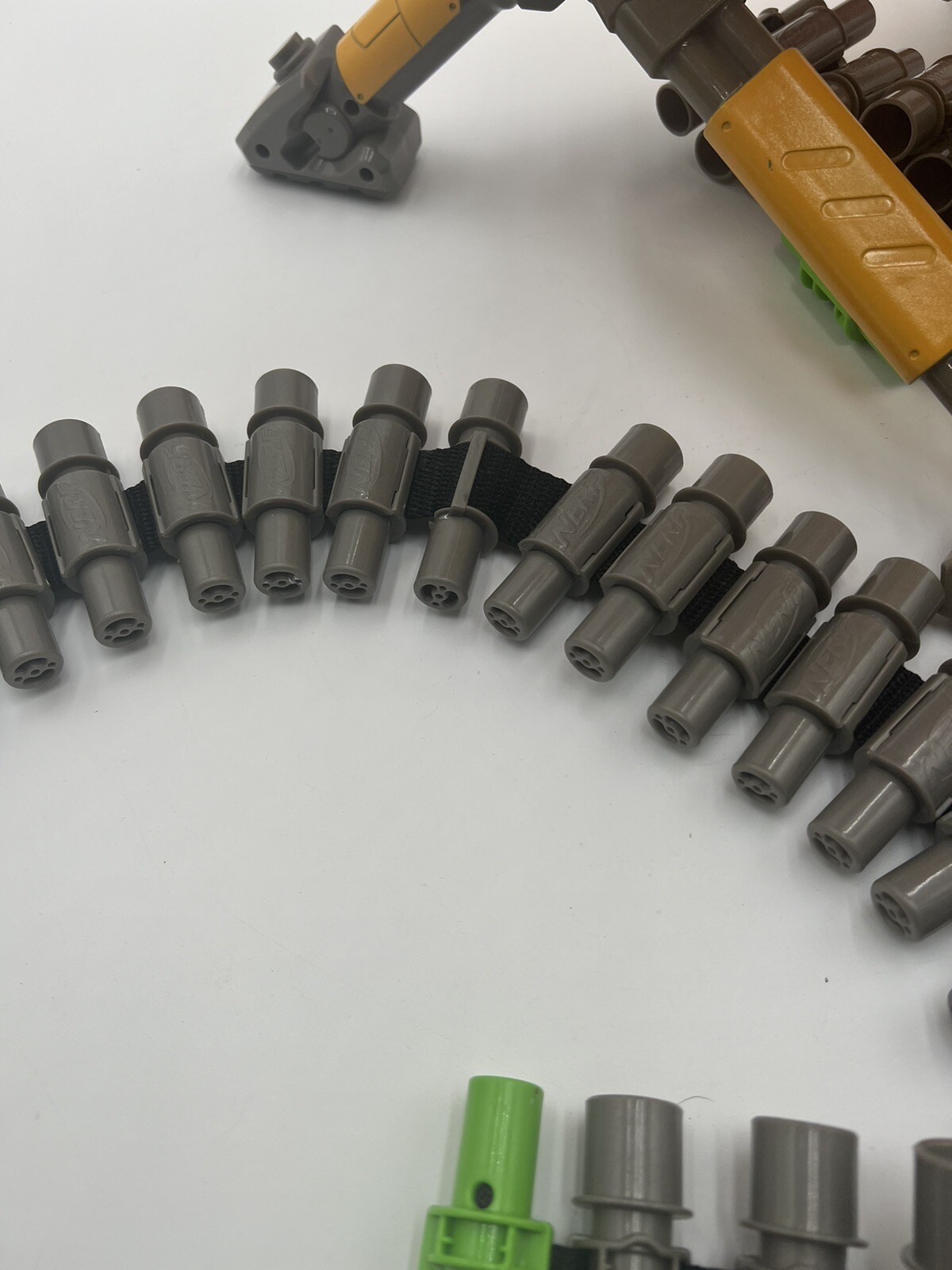 Nerf Vulcan EBF25 Blaster Nerf Gun w/Ammo Belts Tripod Dart Box Works