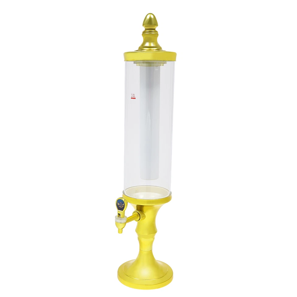 Dispensador Torre Cerveza 3L con Tubo de Hielo y Luces LED Coloridas Foto 4 de 4