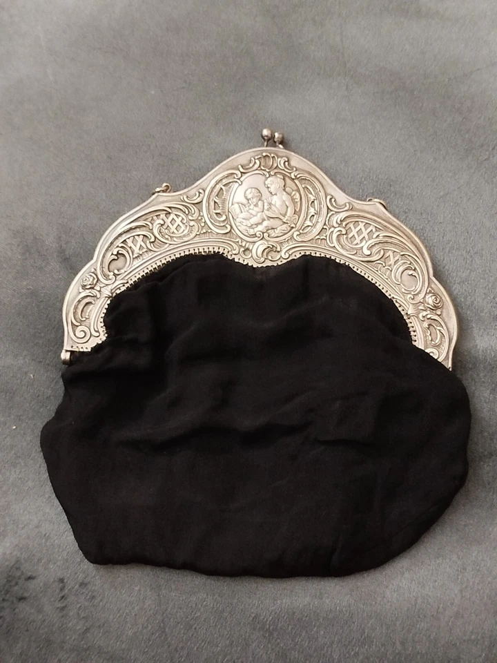 Bolso Cartera Ángel Vintage Plateado Foto 3 de 4