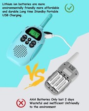 Walkie Talkie per Bambini Colorati Ricaricabili 3 Chilometri Portata Max - Miniatura 1