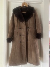 Vintage Real Suede And Fur Coat