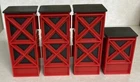 Vtg 1985 Gi Joe Tactical Battle Station Platform Base Support Legs Part Lot Of 4