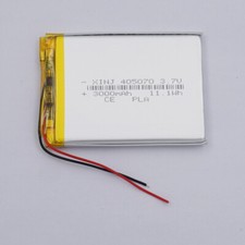 Batería Li-polímero recargable 3.7V 3000mAh 11.1Wh 405070 para cámara PAD GPS