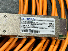 Finisar FCBN410QD3C08 QSFP 40Gbps AOC 4x10 Gbps SFP Active Optical 8M Cable USA
