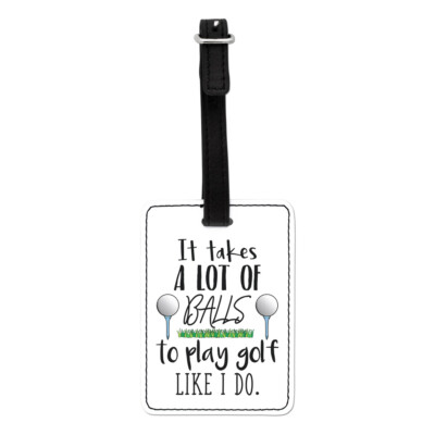 Gift Base Golf Gepäckanhänger Kunstleder Kofferanhänger Reisegepäck Tasche 1