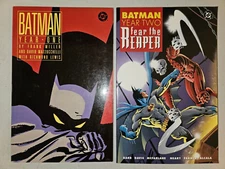 Batman Year One + Year Two: Fear the Reaper (TPB Softcover Lot x2) FN, McFarlane