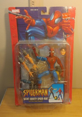 secret identity spider man action figure