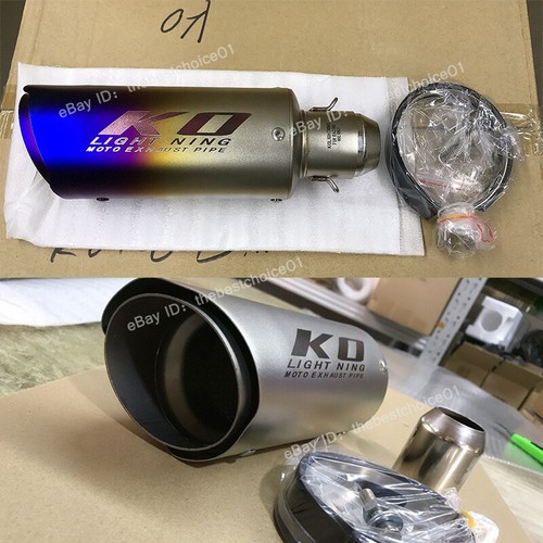 For Aprilia GPR250R GPR250S 2021-2024 Exhaust System Mid Pipe Black Muffler Tips - Picture 2 of 12