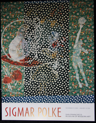 SIGMAR POLKE original VINTAGE Ausstellungsplakat POSTER affiche BERLIN 2011