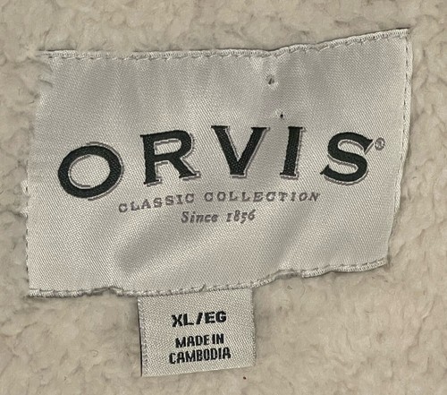 NEW Orvis Men's Pullover Size XL Brighton Quarter Zip w/Sherpa Lining Gray - Picture 8 of 19