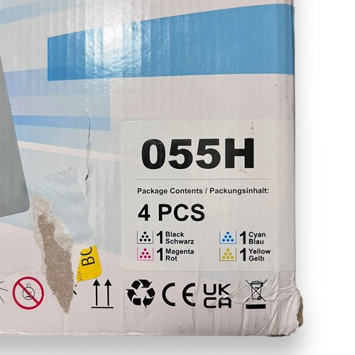 055H 4PCS Toner Cartridge Set Compatible With Canon Printer - BLK, CYN, YL, MAG - Picture 4 of 5